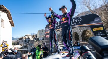 S&eacute;bastien Loeb et Isabelle Galmiche au Rallye Monte-Carlo 2022.