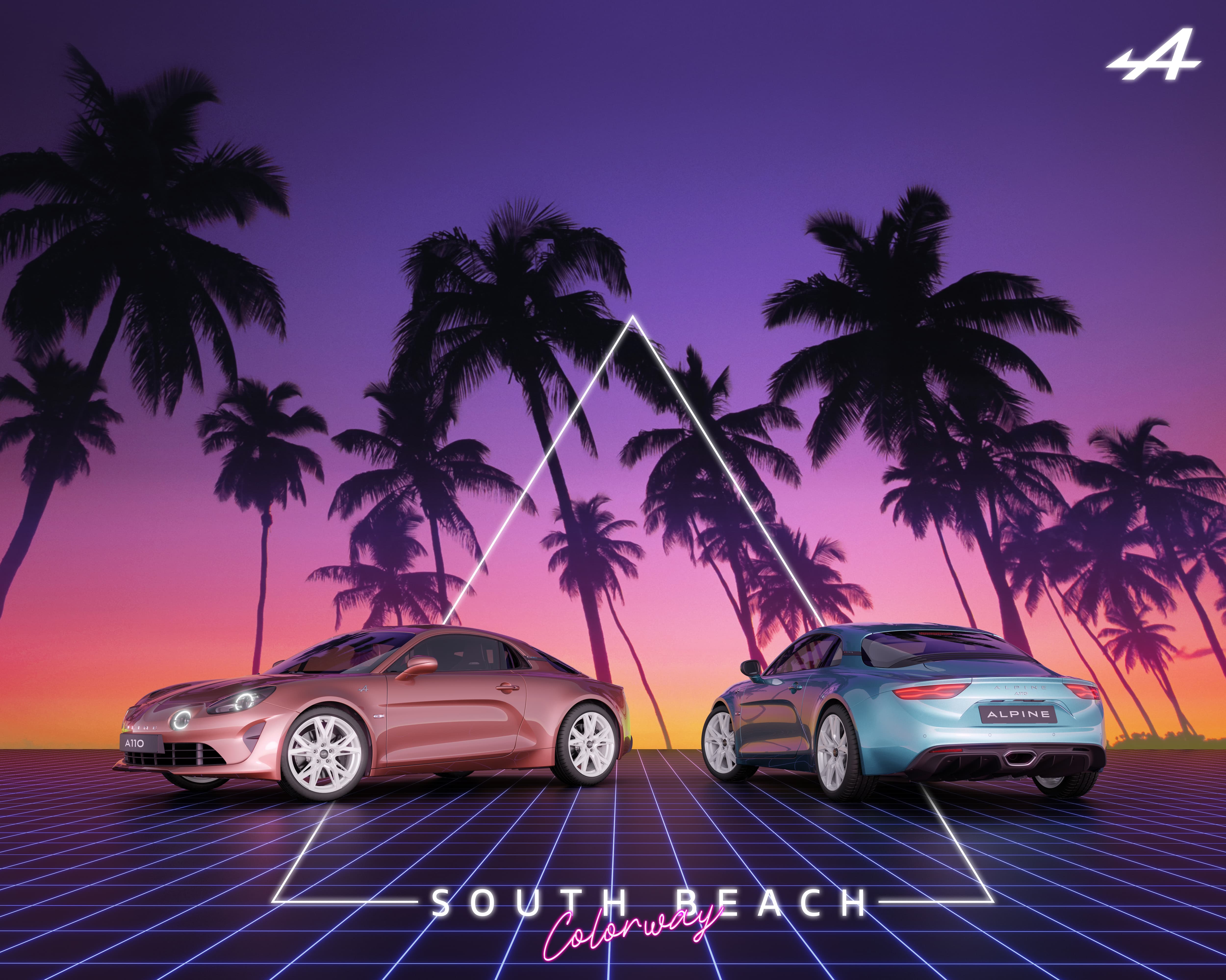 L'Alpine A110 aux couleurs de Miami