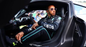 Hamilton d&eacute;monstration AMG One Spa