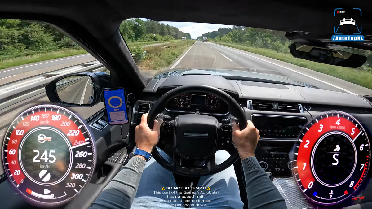 Land Rover autobahn video