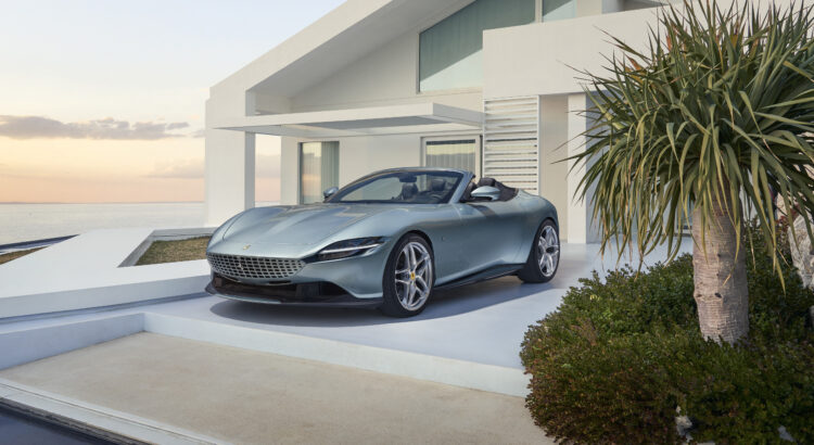 Nouvelle Ferrari Roma Spider (2023) : un pur-sang la crinière au vent