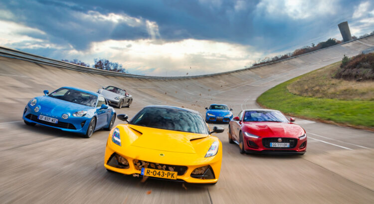 Essai - Emira vs A110 vs F-Type vs Boxster vs GR Supra : foire d'empoigne !