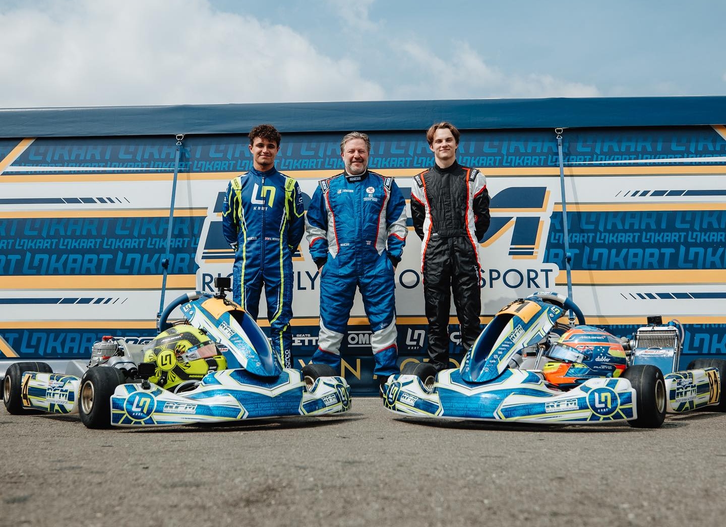 Lando Norris Oscar Piastri Karting Ricky Flynn Motorsport 2023 Italie