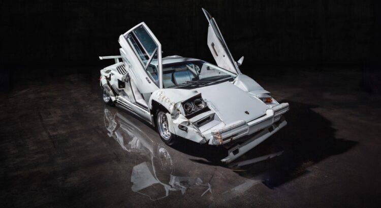 La Lamborghini Countach accidentée du "Loup de Wall Street" vendue à prix d'or !