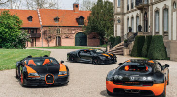 Bugatti Chiron et Veyron
