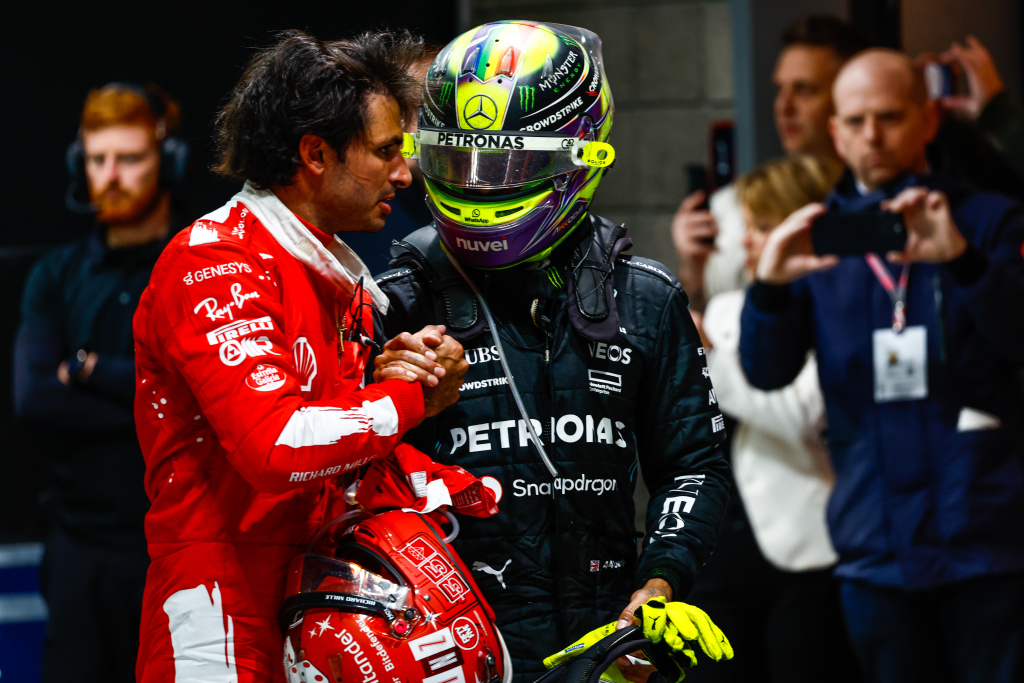 F1 Lewis Hamilton Mercedes 2025 Carlos Sainz