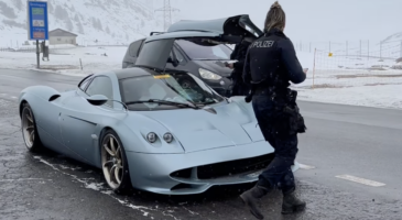 Pagani Huayra Codalunga saisie police Suisse