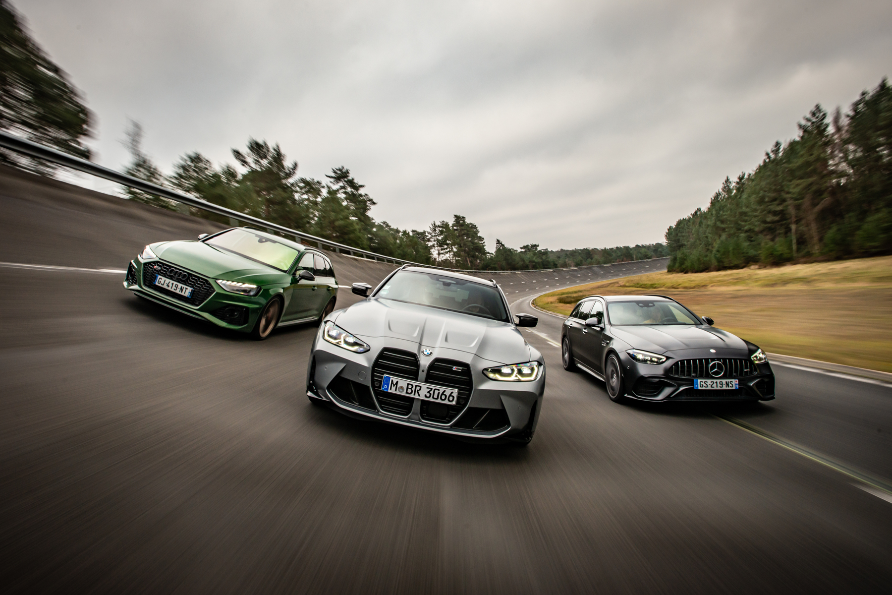 Audi RS 4 Avant BMW M3 Mercedes-AMG C 63 S E essai 2024
