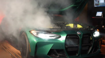 BMW M4 explose banc d'essai