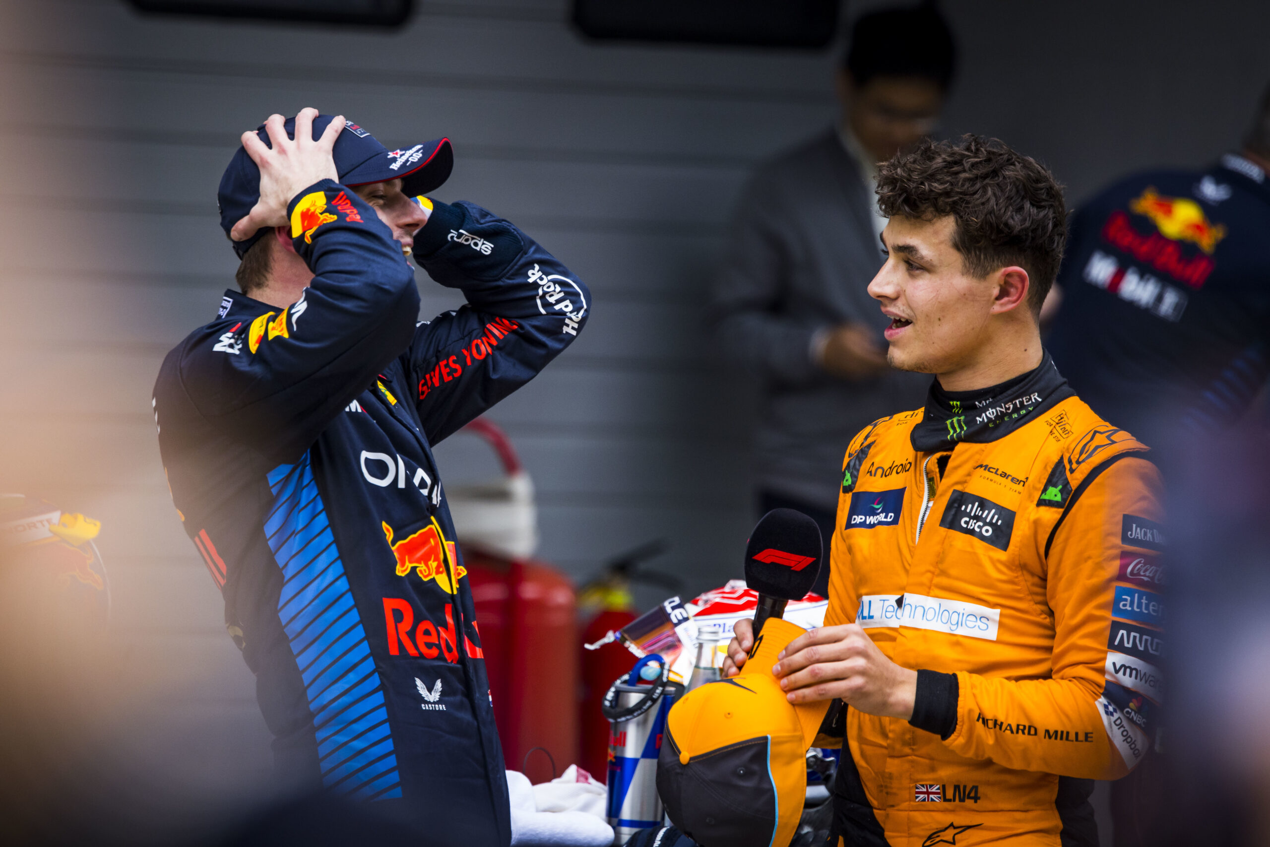 Max Verstappen et Lando Norris.