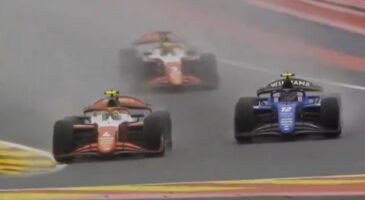 D&eacute;passement Raidillon Eau Rouge Andrea Kimi Antonelli Belgique Spa 2024 vid&eacute;o