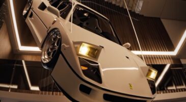 Ferrari F40 lustre salon vid&eacute;o