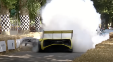 Lotus Evija X crash Goodwood