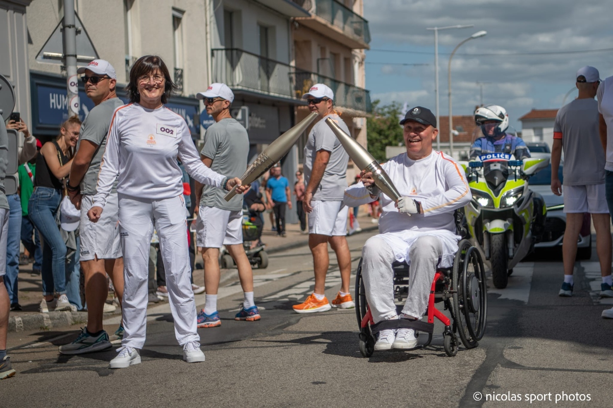 Fabrice Dubois Handikart Flamme Paralympique 2024
