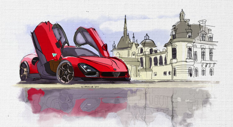 La nouvelle Alfa Romeo 33 Stradale en invitée de marque au Concours de Chantilly