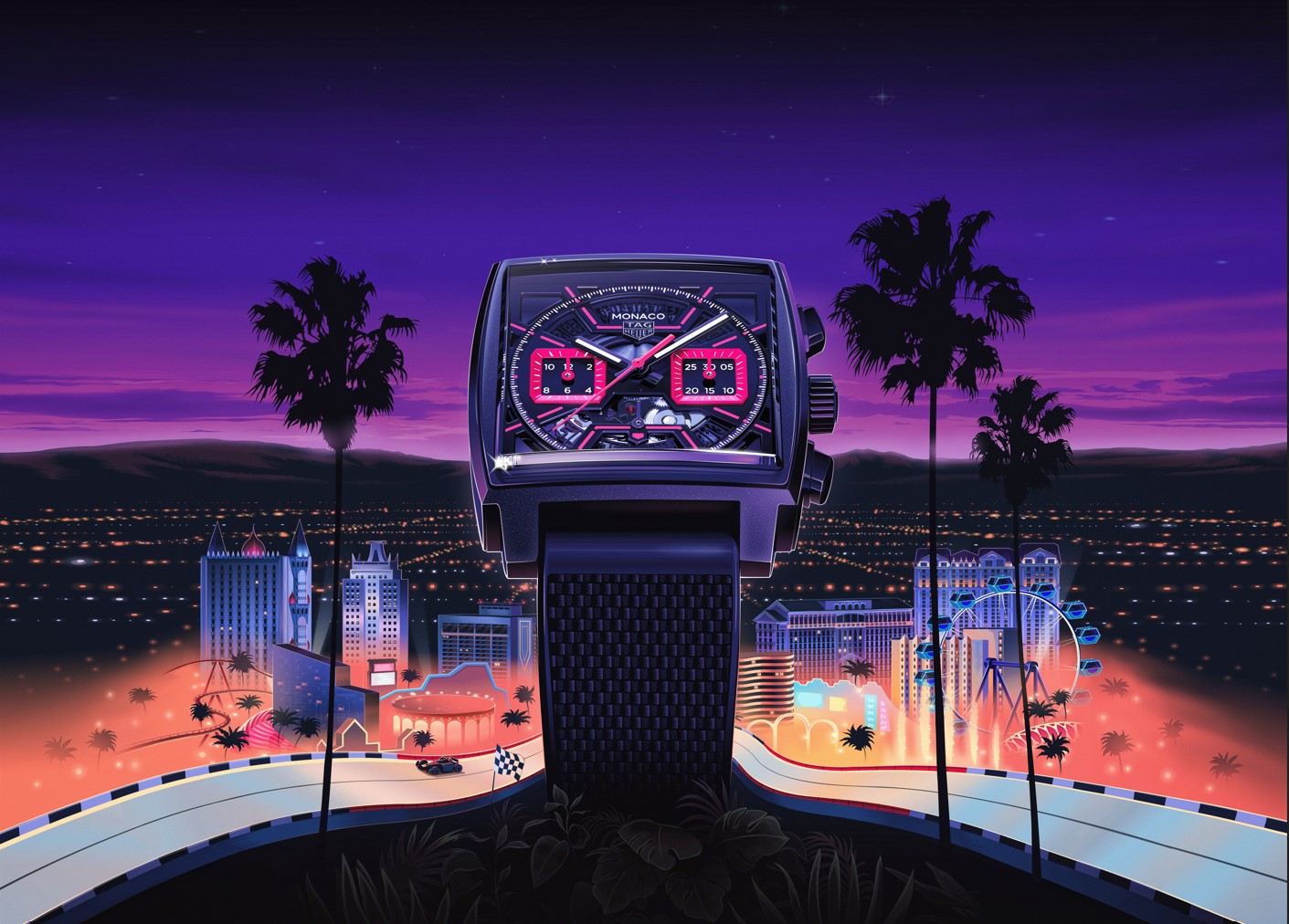 Chronographe Tag Heuer Monaco édition Vegas