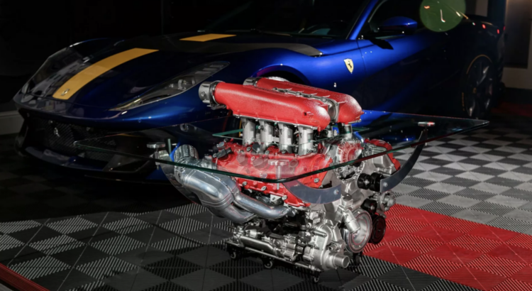 Table basse Ferrari V8