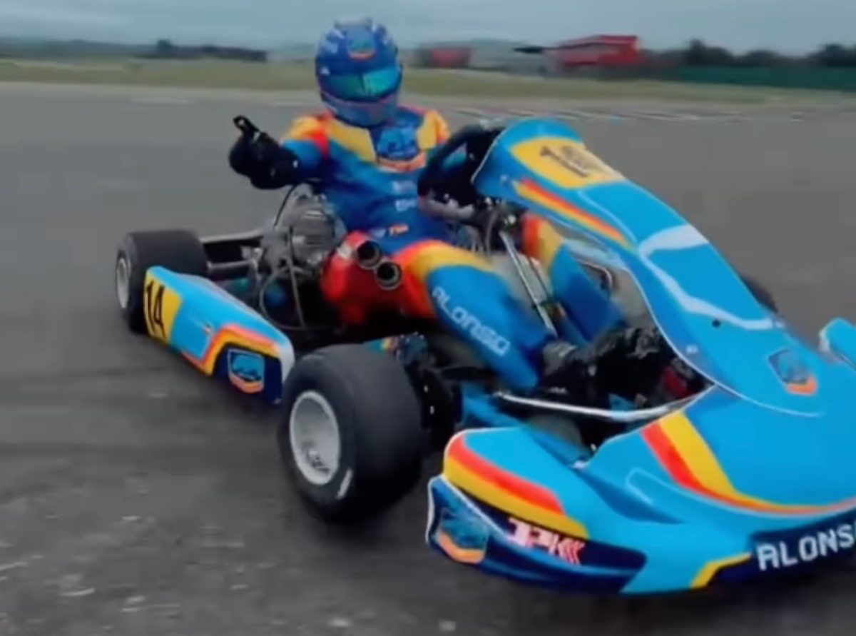 Fernando Alonso Karting vidéo 2025