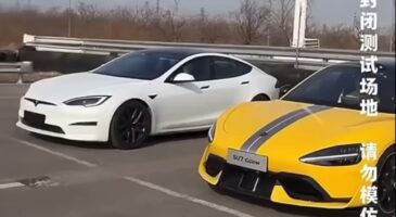 Drag Race Tesla Xiaomi vid&eacute;o