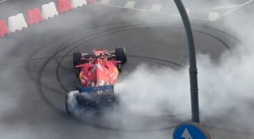 F1 Hamilton Leclerc Ferrari Milan vid&eacute;o