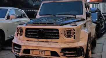 Cristiano Ronaldo Mercedes G-63 AMG marbre Mansory 2025