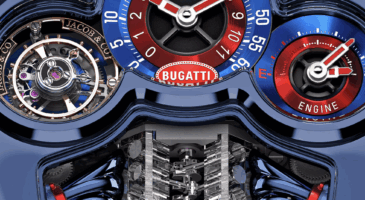 Bugatti Tourbillon Baguette montre rare
