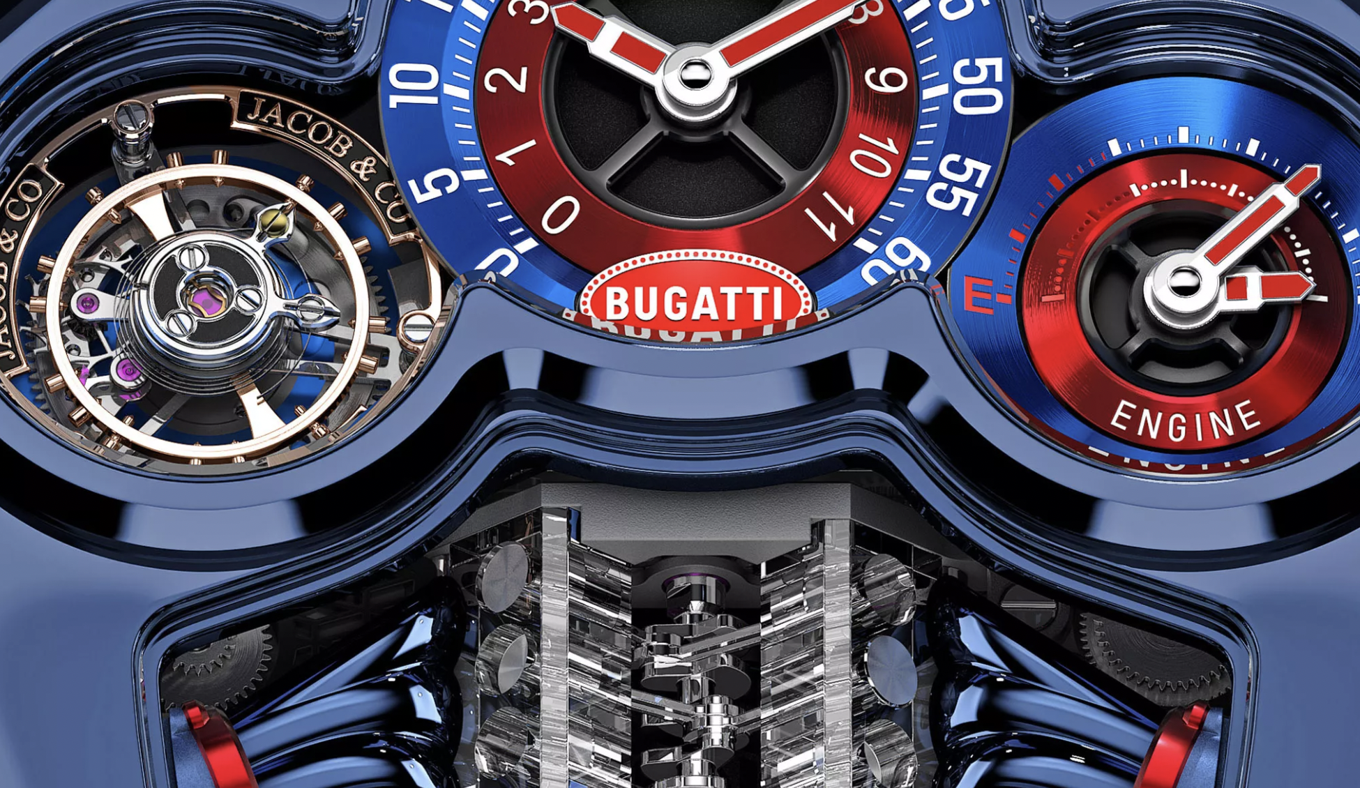Bugatti Tourbillon Baguette montre rare