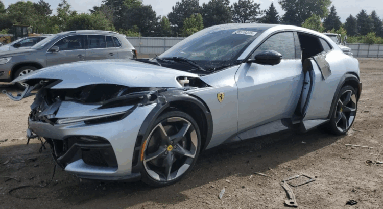 Qu'est-il arrivé à ce Ferrari Purosangue lourdement accidenté ?