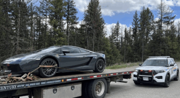 Lamborghini de sa m&egrave;re saisie par Police
