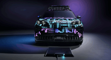 Porsche Cayenne &eacute;lectrique recharge induction