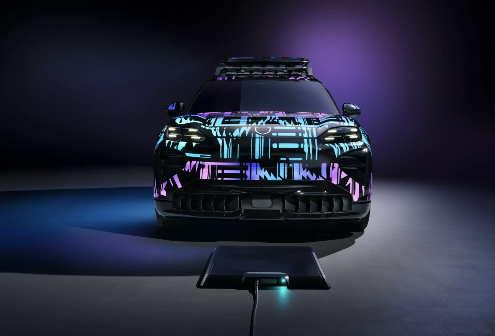 Porsche Cayenne électrique recharge induction