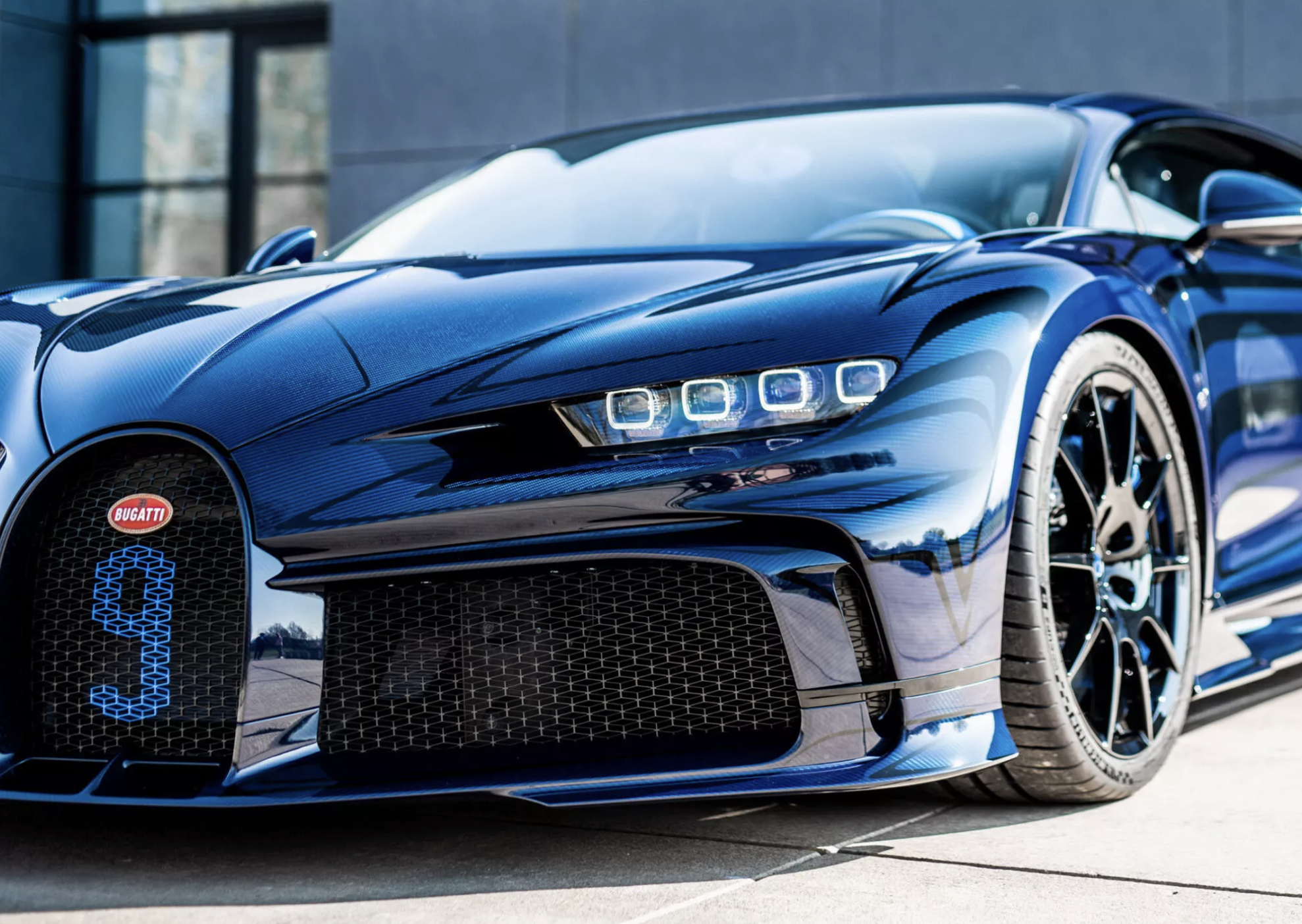 Bugatti Chiron Pur Sport accidentée