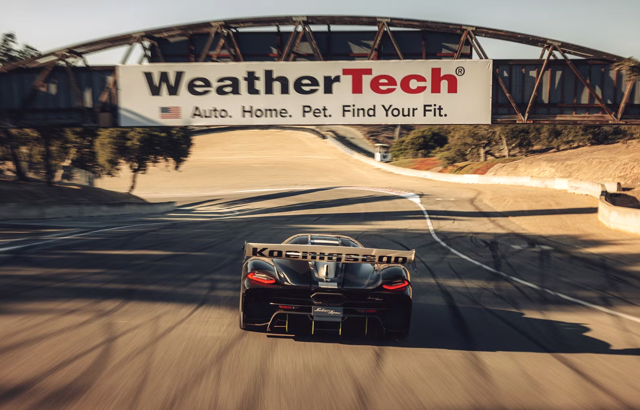 Koenigsegg Sadair's Spear record Laguna Seca