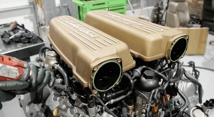 Lamborghini V10 endommag&eacute;