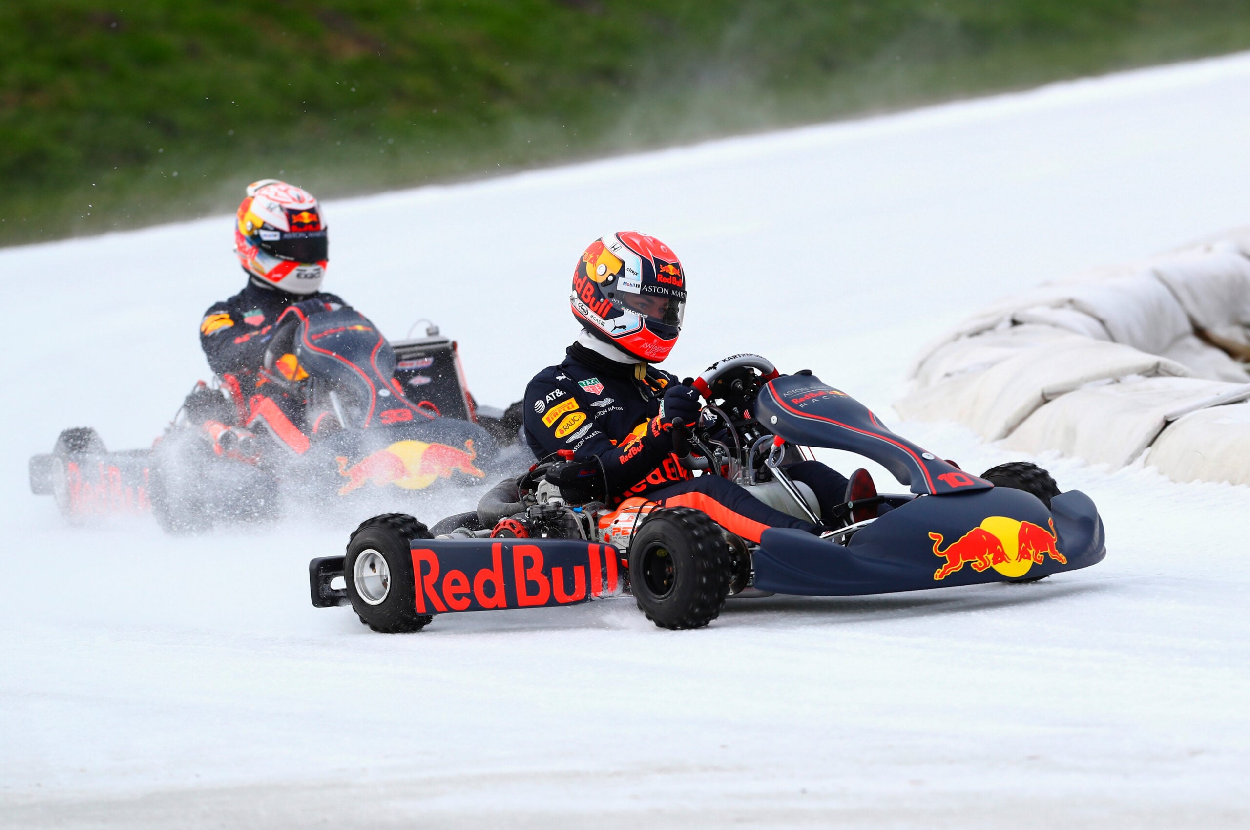 Verstappen Gasly glace karting red bull 2019 vid&eacute;o