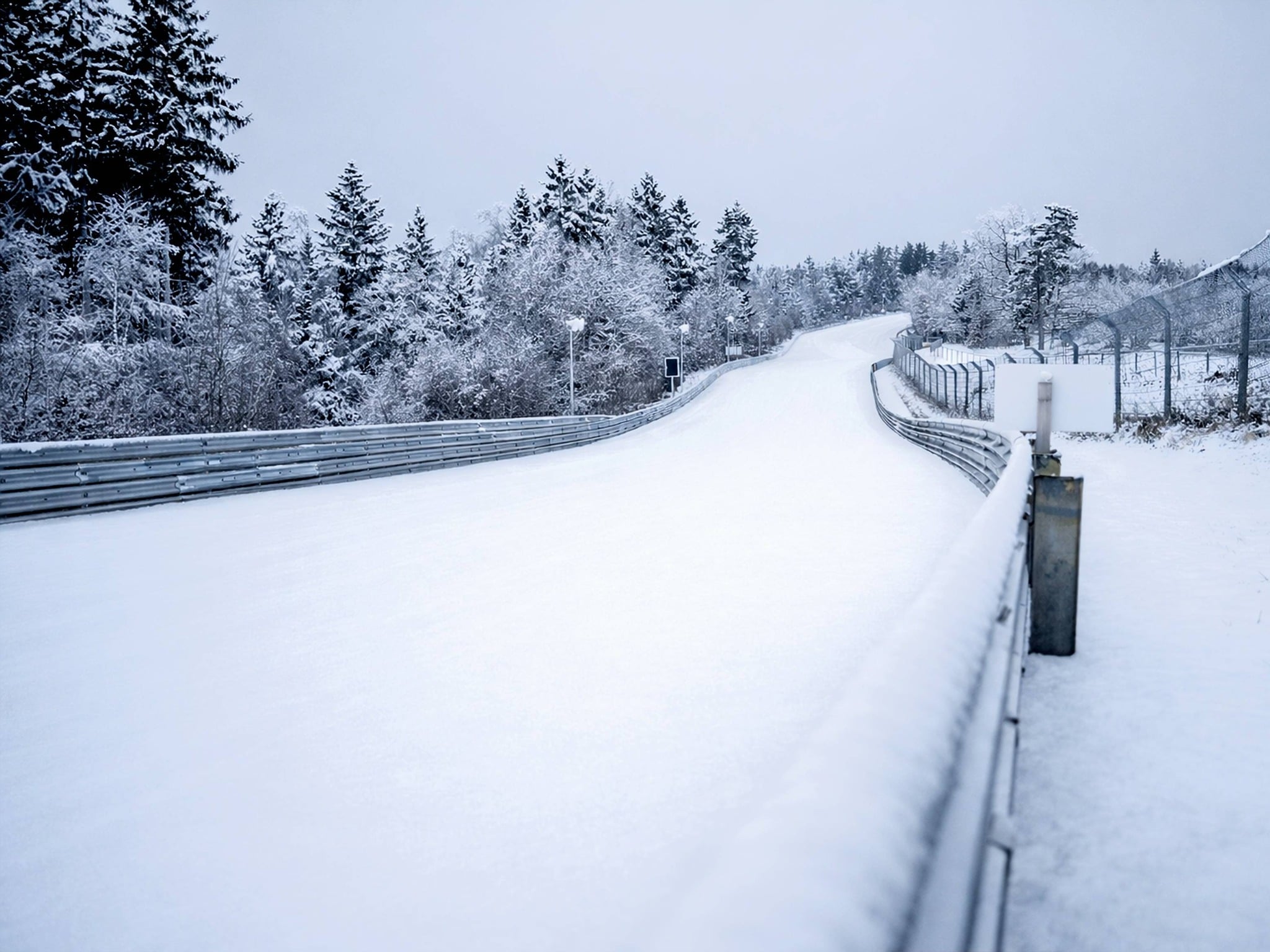 Spa-Francorchamps Nürburgring neige hiver 2025 vidéo